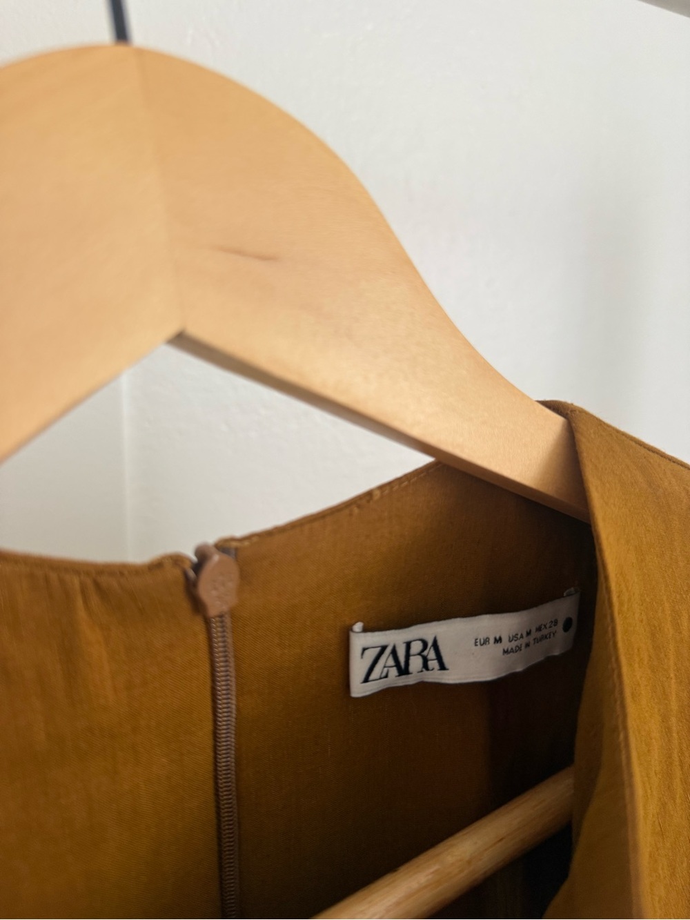 Zara Brown Ring Detail Draped Mini Dress - Picture 2 of 4